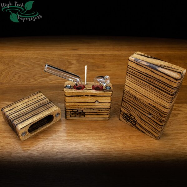 Junior Sticky Brick Flame Powered Extraction Device (Zebrawood) - Image 3