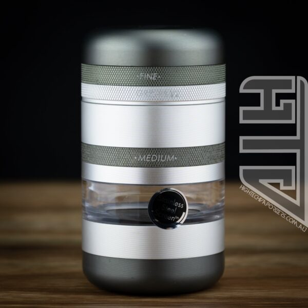 GR8TR® V2 Jar Grinder Matte Silver/Gun metal - Image 7