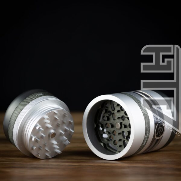 GR8TR® V2 Jar Grinder Matte Silver/Gun metal - Image 2