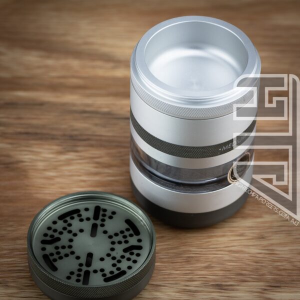 GR8TR® V2 Jar Grinder Matte Silver/Gun metal - Image 4