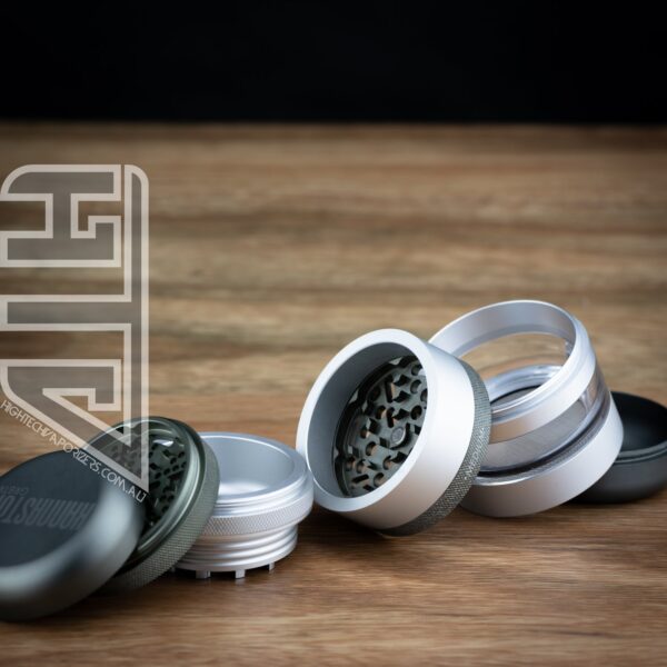 GR8TR® V2 Jar Grinder Matte Silver/Gun metal - Image 3