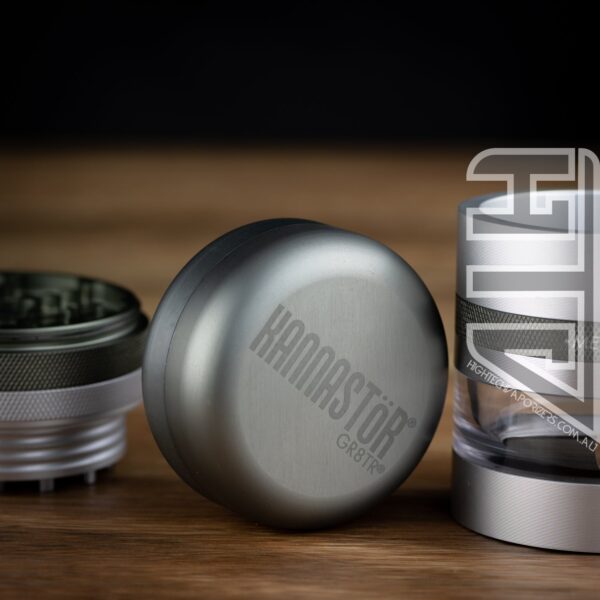 GR8TR® V2 Jar Grinder Matte Silver/Gun metal - Image 10