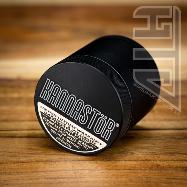 54mm Kannastor 4pc Grinder (Black) - Image 4