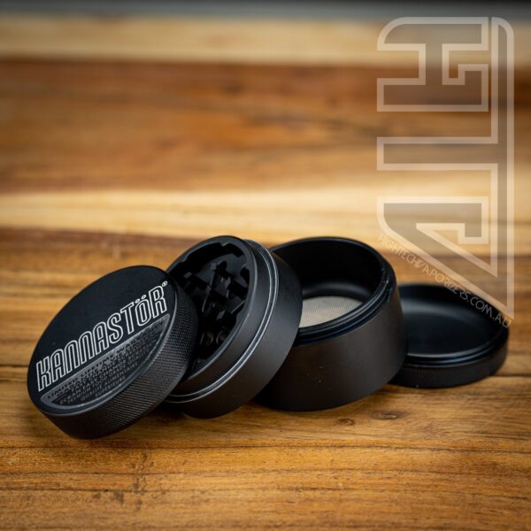 54mm Kannastor 4pc Grinder (Black) - Image 6