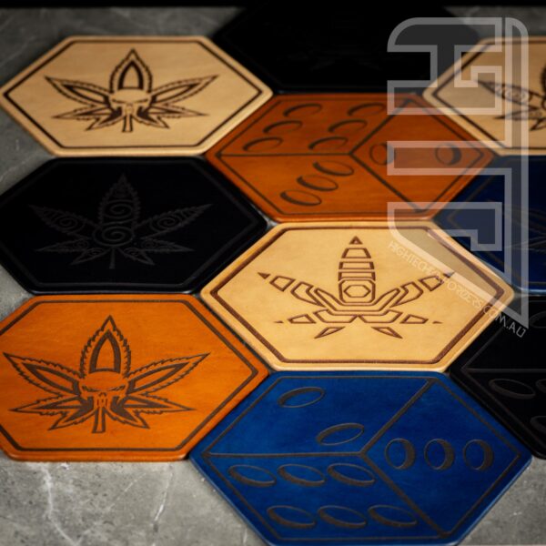HTV Leather Hexagon Mats (Options Options Options) - Image 2