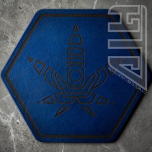 HTV Leather Hexagon Mats (Options Options Options)