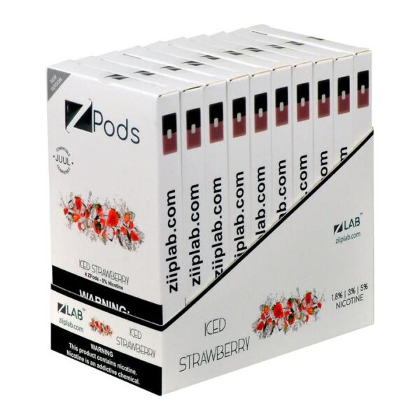 Ziip Iced Strawberry 4 Pods - Image 2