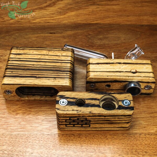 Junior Sticky Brick Flame Powered Extraction Device (Zebrawood) - Image 4
