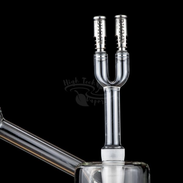 3in1 Double Barrel Glass VapCap Stem - Image 2