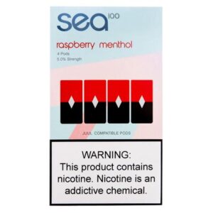 Sea 100 Raspberry Menthol 4 Pods